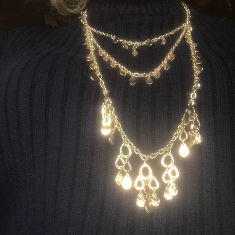 14Kt Gold Plated Layered Necklace